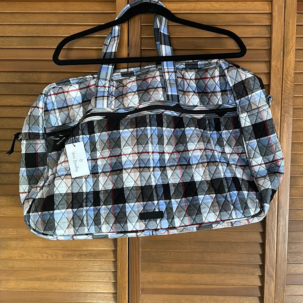 Brand New  Vera Bradley Perfectly Plaid Grand Traveler Bag  Travel Bag